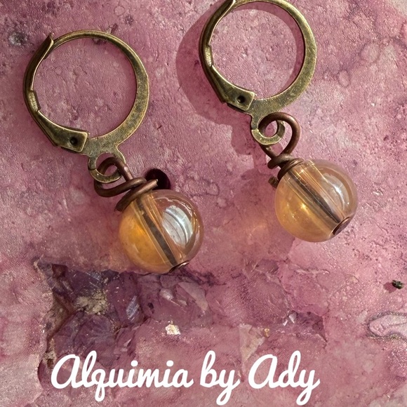 Alquimia  Earrings Elegant Accessories jade - Picture 1 of 1